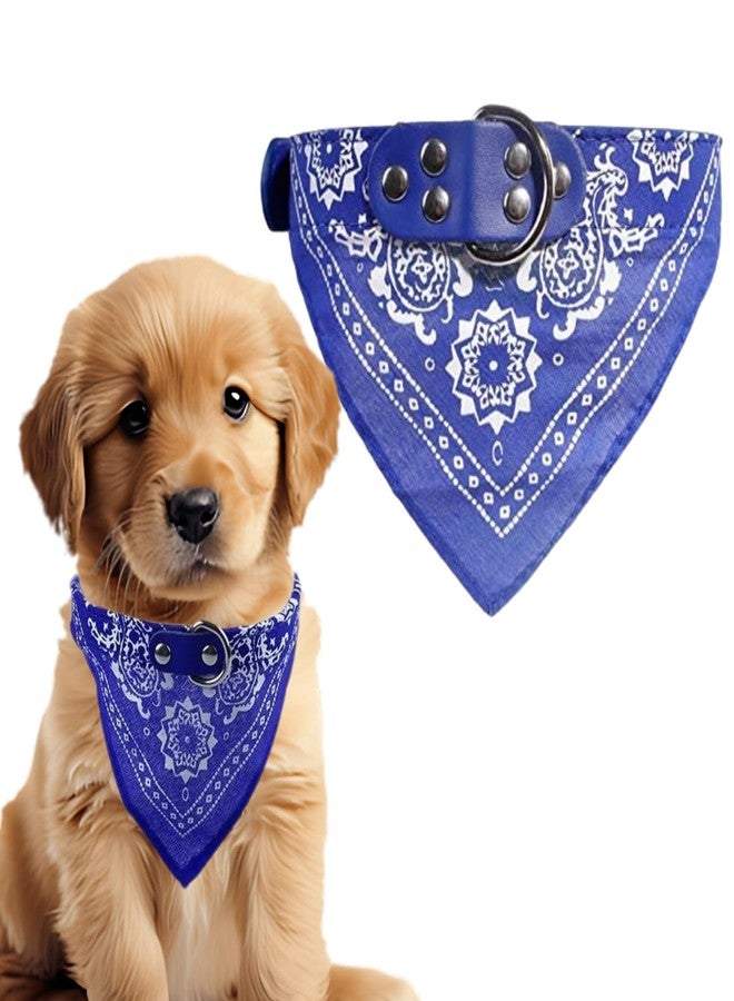 ويستيرن إرا وشاح أنيق للكلاب من العصر الغربي - إكسسوار مريح وقابل للتعديل للحيوانات الأليفة، مناسب للجراء والقطط الصغيرة، منديل عصري، مصنوع من قماش ناعم، مثالي للمناسبات الخاصة، قابل للغسل، مناسب للسلالات الصغيرة (أزرق) - Image 1